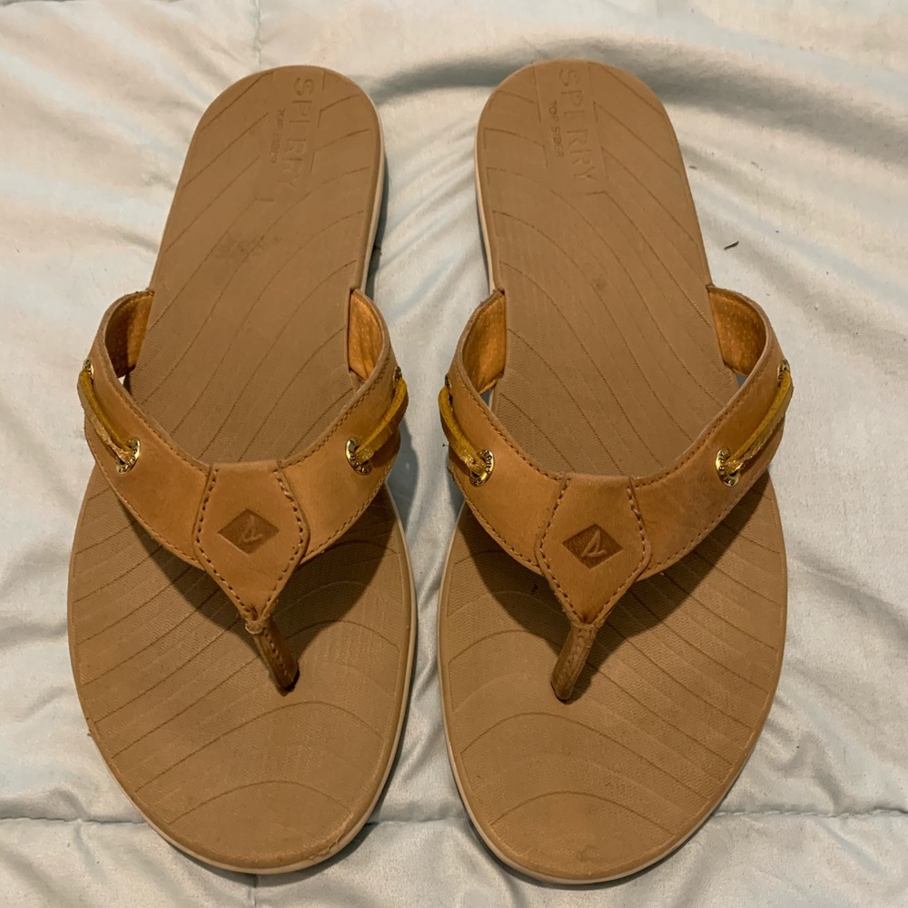 SPERRY Topsider flip flops size 8